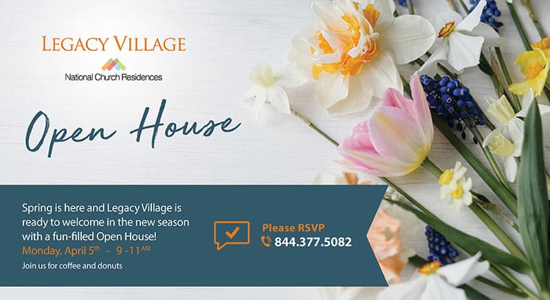 legacy village event flyer