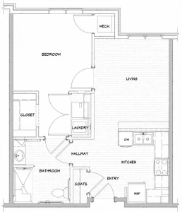 Bretton Woods bedroom floorplan B