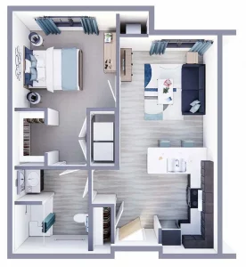 Bretton Woods bedroom floorplan B detail