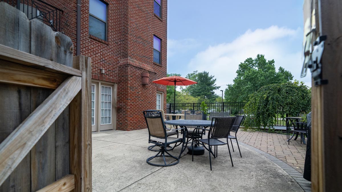 Stygler Commons patio