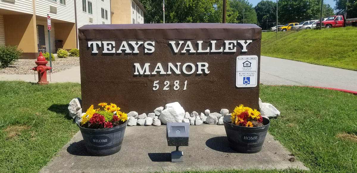 Teays Valley Manor sign