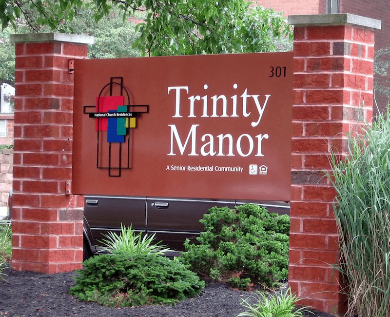Trinity Manor sign