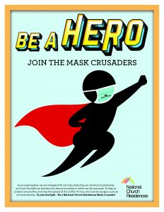 Infographic about joining the mask crusaders