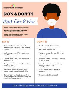 Mask Care and Wear Do's and Don'ts infographic