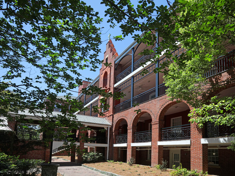 Sister's Court Apts.-Exterior Building-Wider View