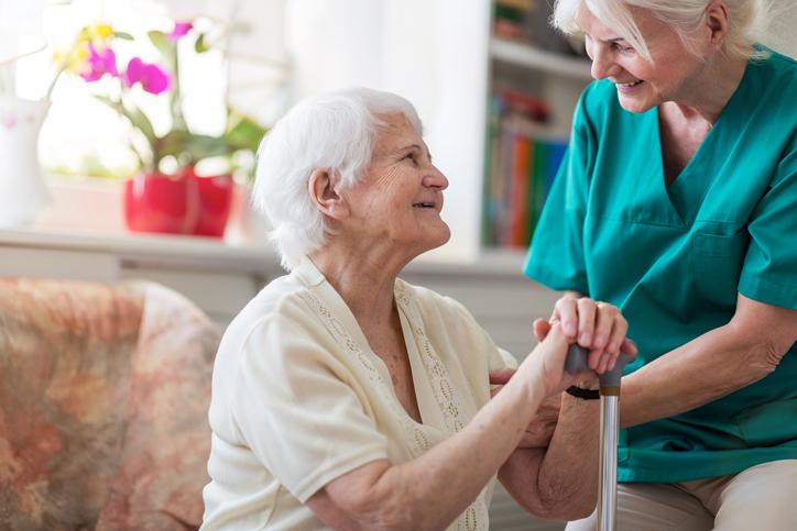 An Ohio senior receiving home health care services.