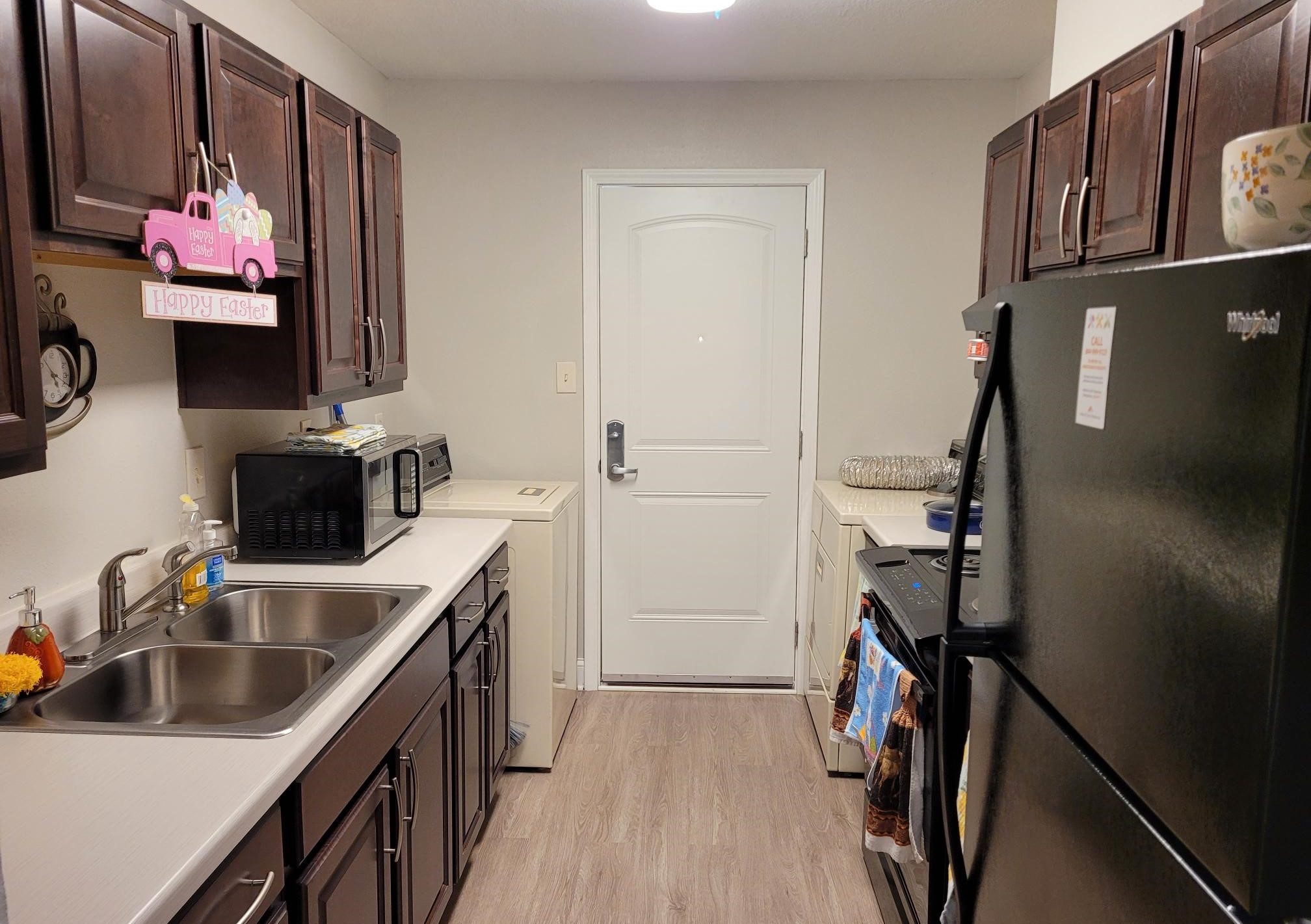 The kitchen in a Mid-Tule Village independent living home