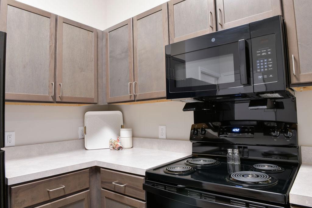 A kitchen in a True Light Haven apartment