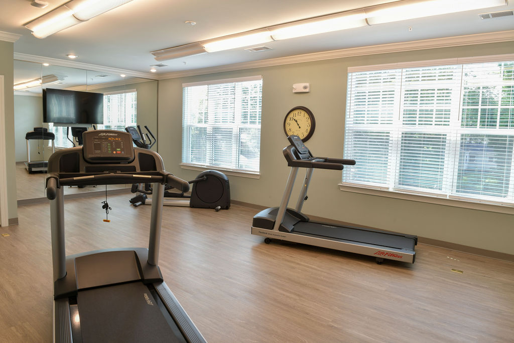 Exercise wellness room treadmills at True light