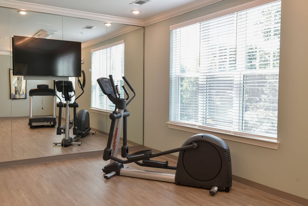 Photo of elliptical in exercise room at True Light