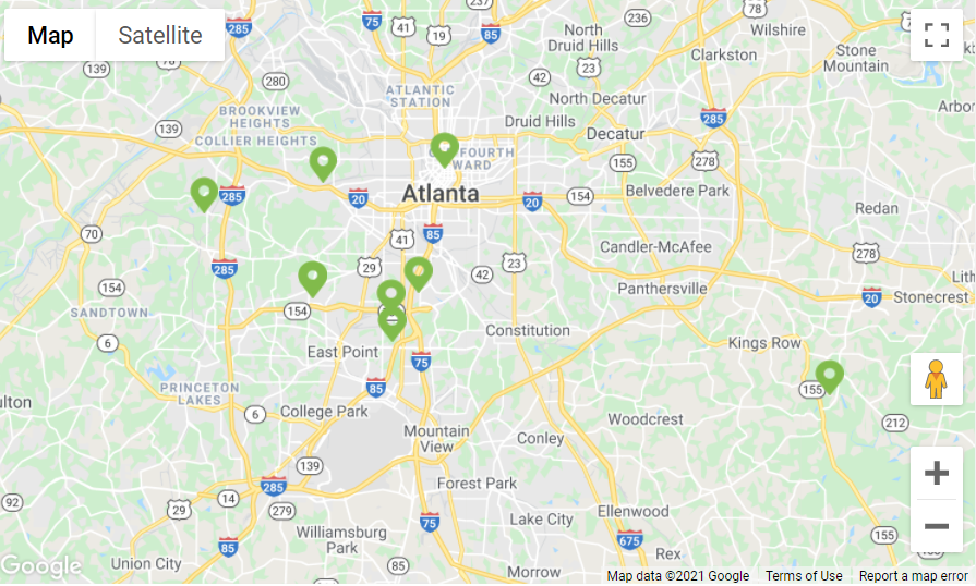 Atlanta Properties Map