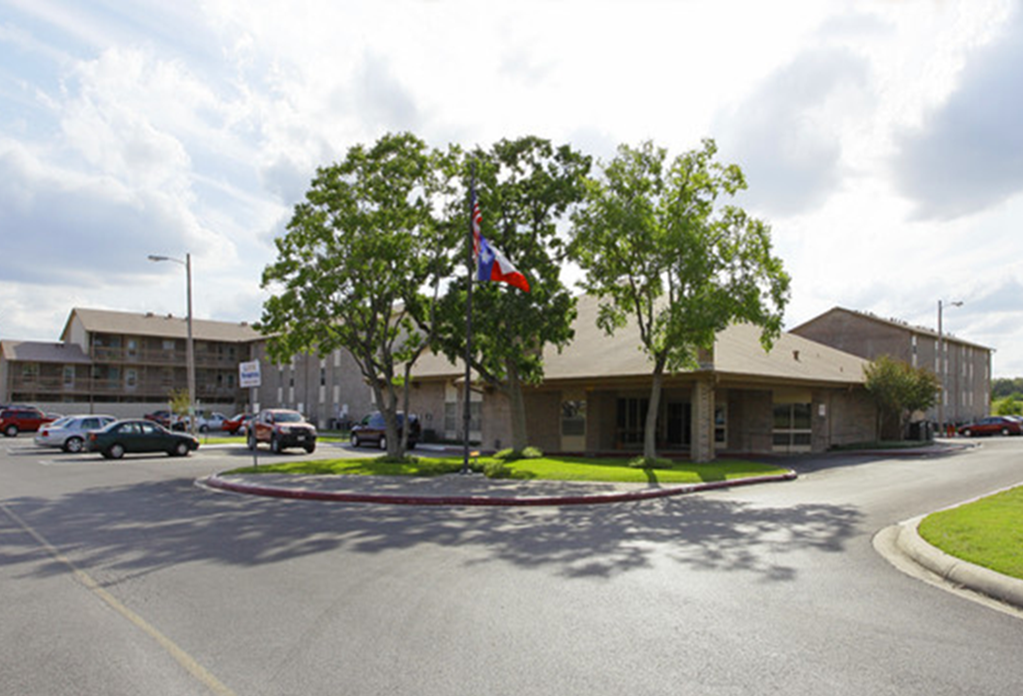 Westminster Square parking lot entrance