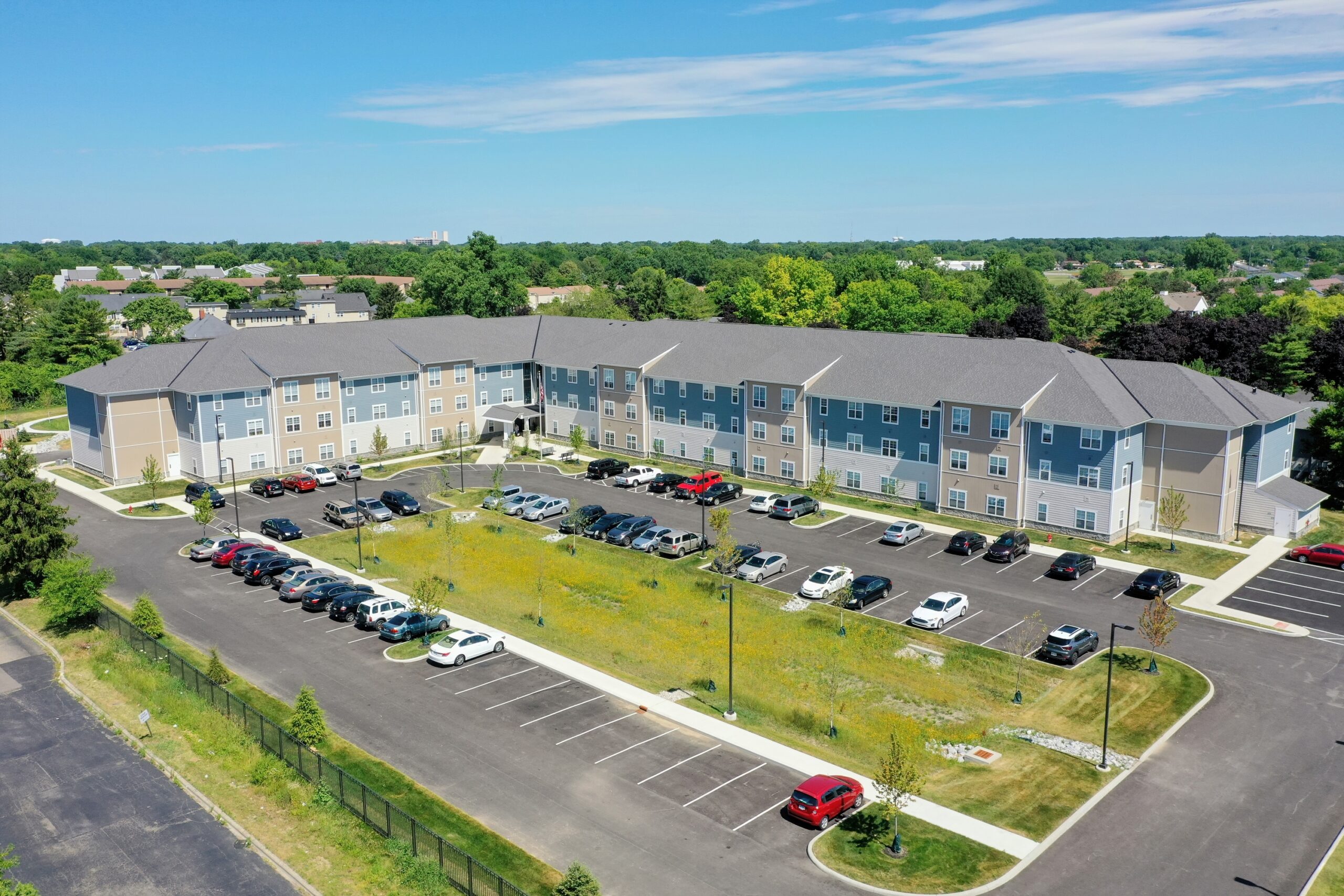 Northland Gate Senior Apartment Community Arial View of Apartments