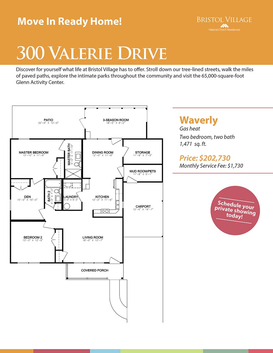 Bristol Village - 300 Valerie Drive floor