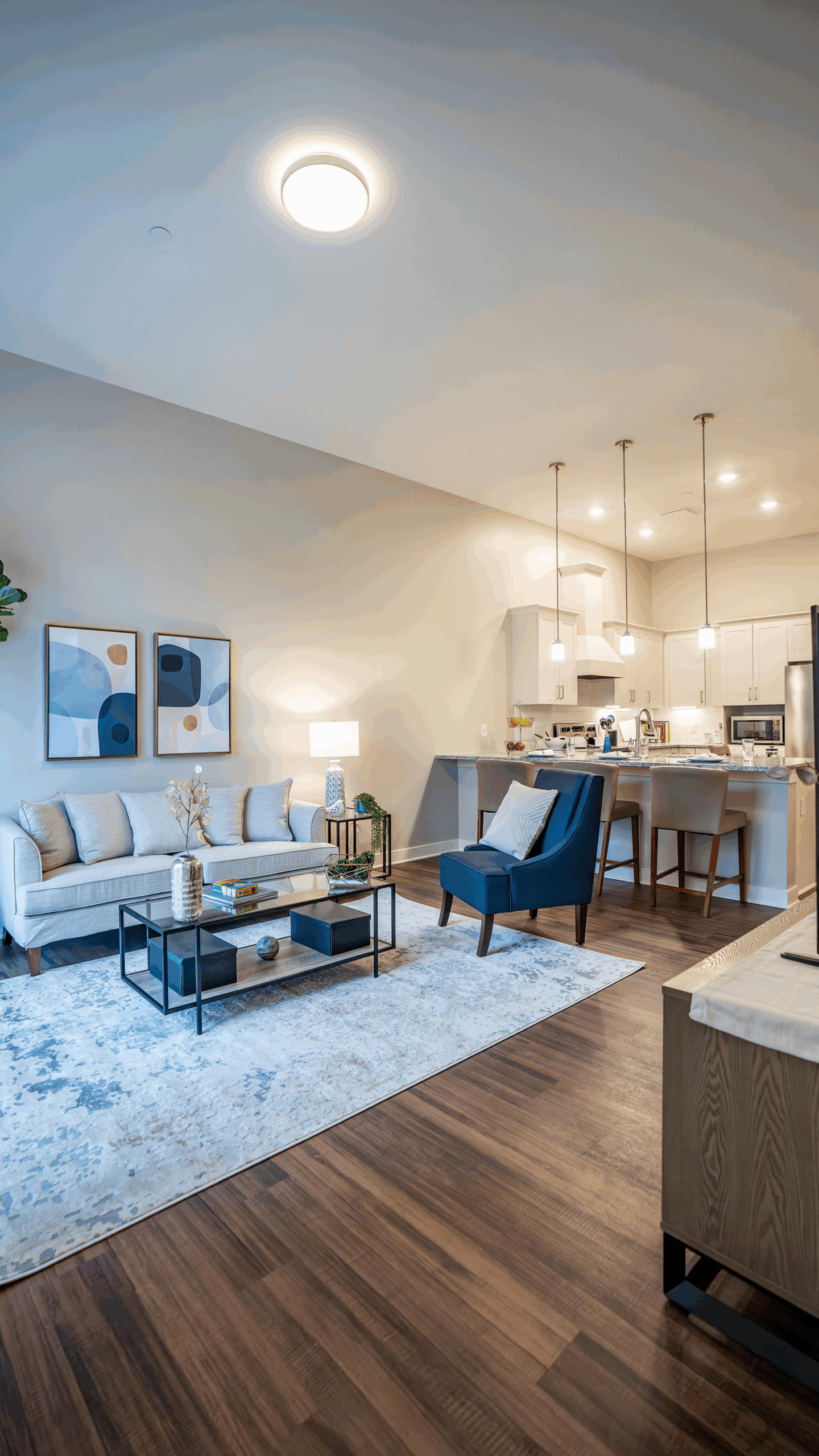 Brookwood Point apartment interior living room
