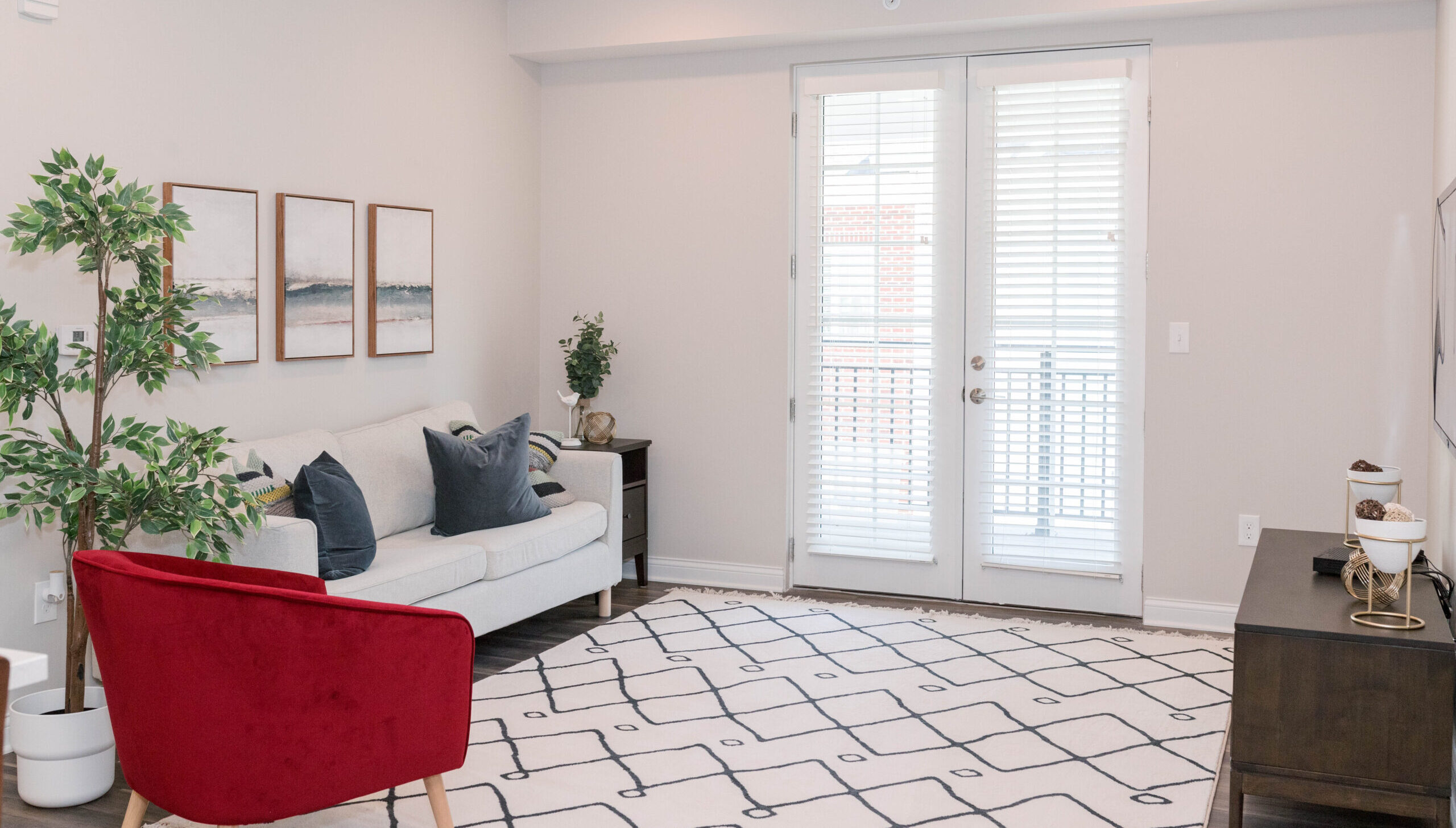 Living room at the Hartford