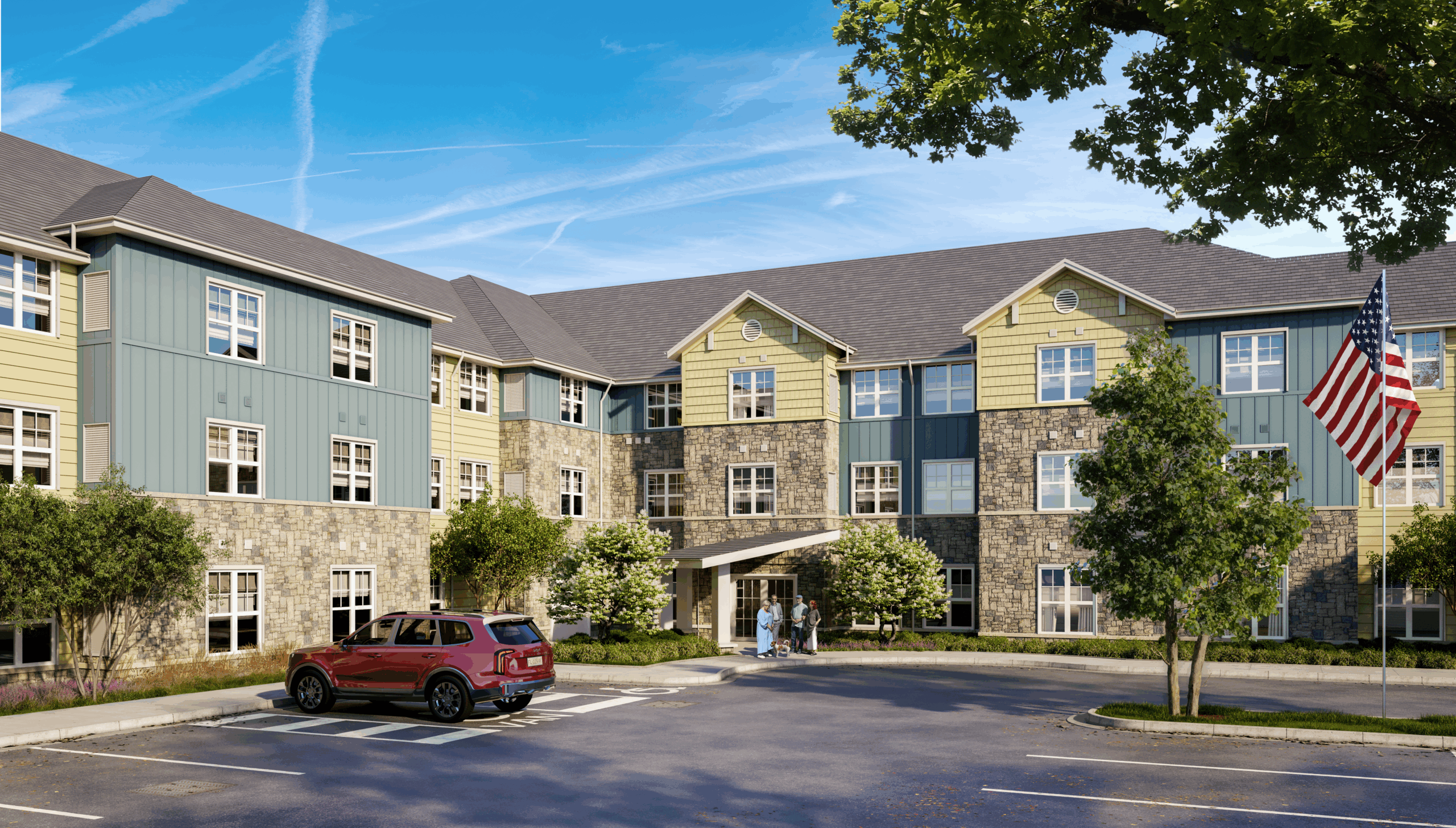 Exterior Rendering of Bretton Woods II
