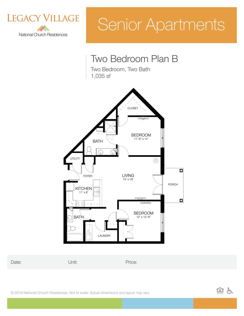 two bedroom plan b