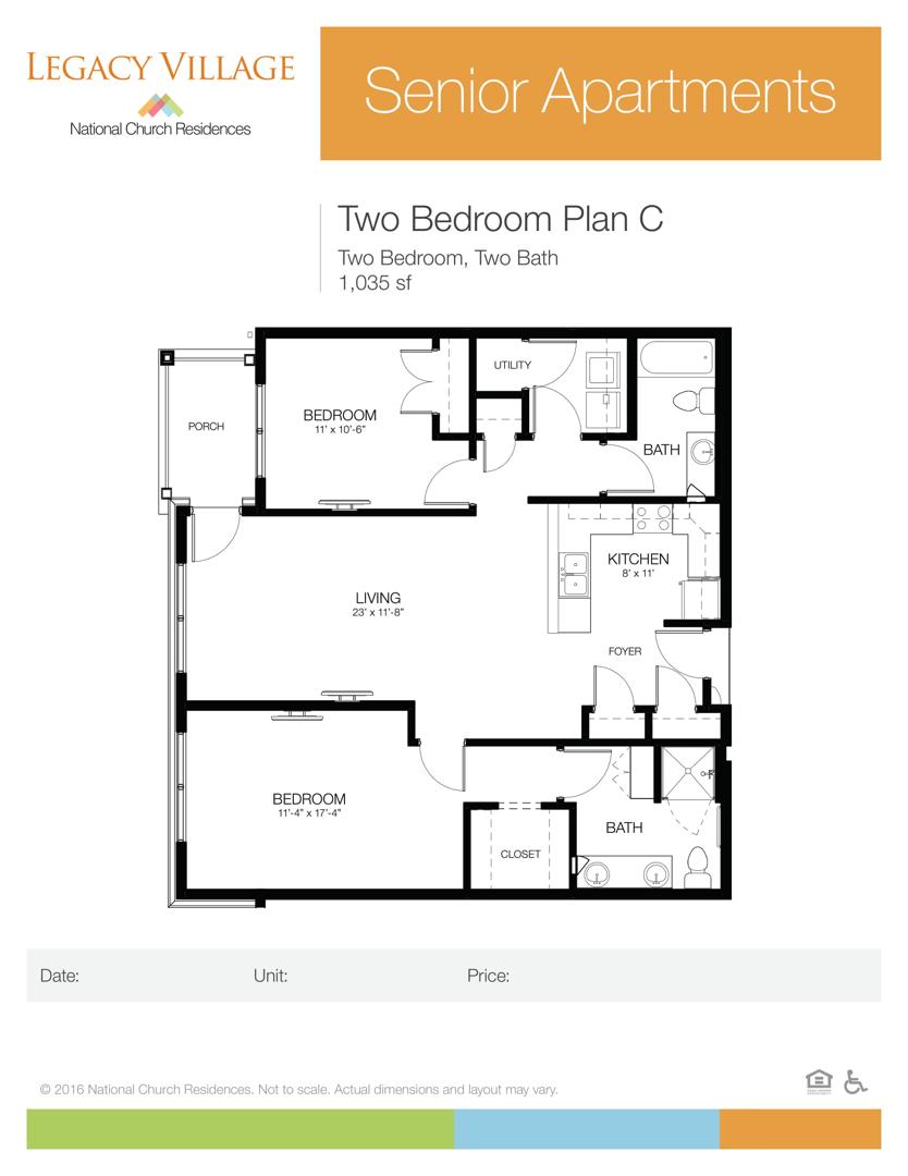 two bedroom plan c