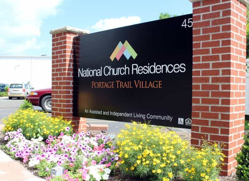 Portage Trail Village sign