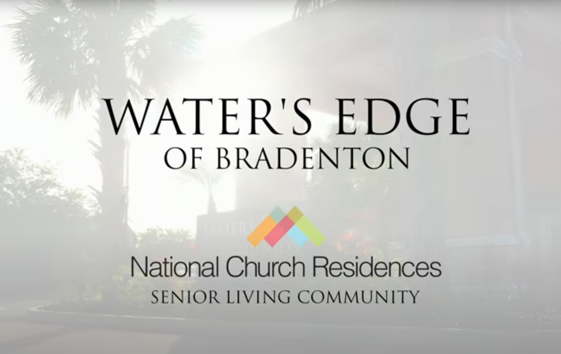 Water's Edge of Bradenton senior living logo