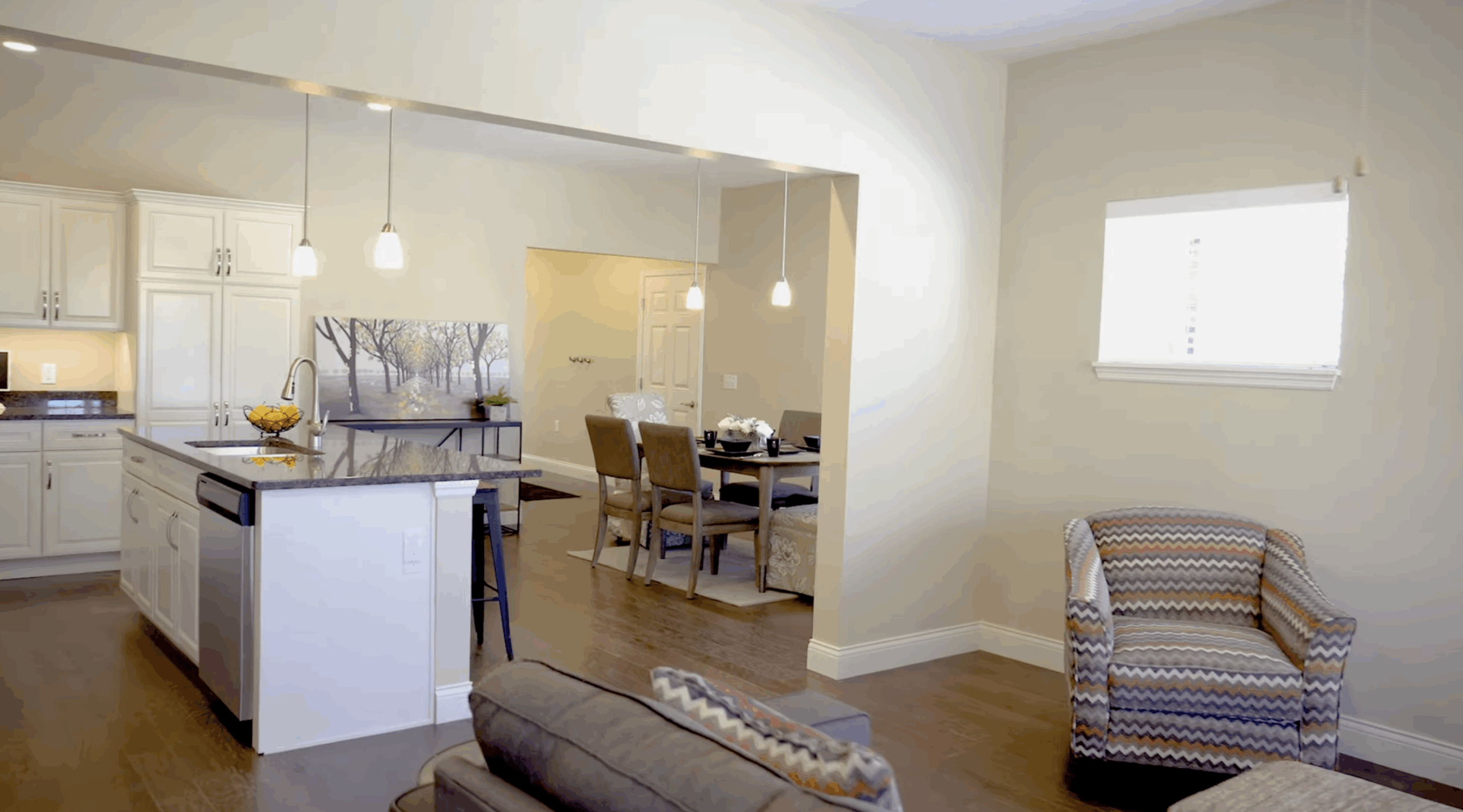 legacy village kitchen and living room