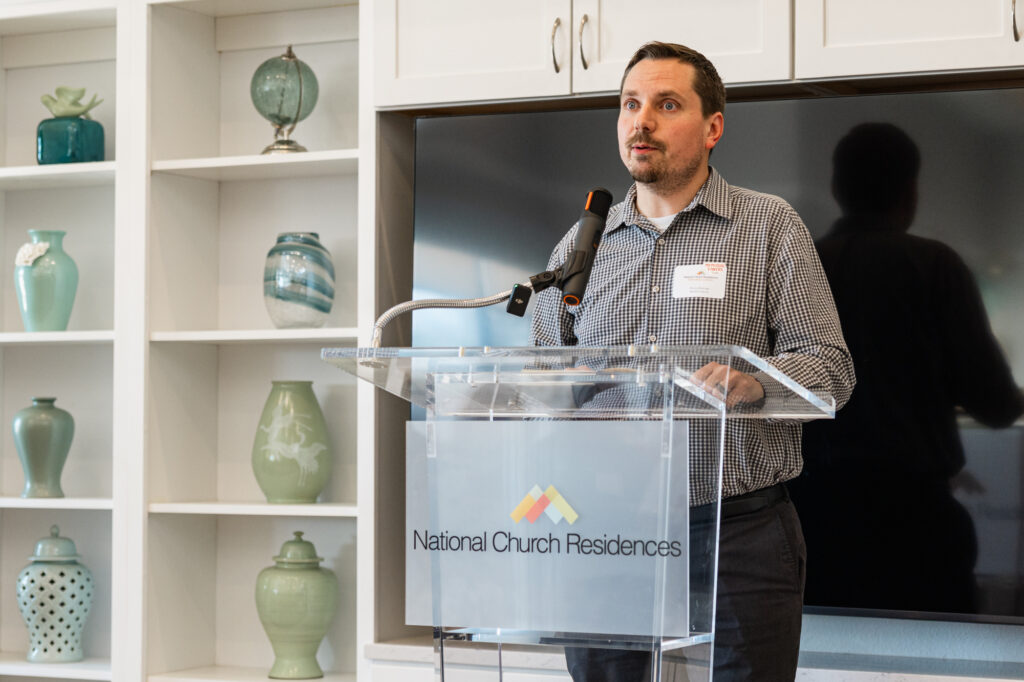 Memorial Towers at National Church Residences grand reopening August 25, 2026